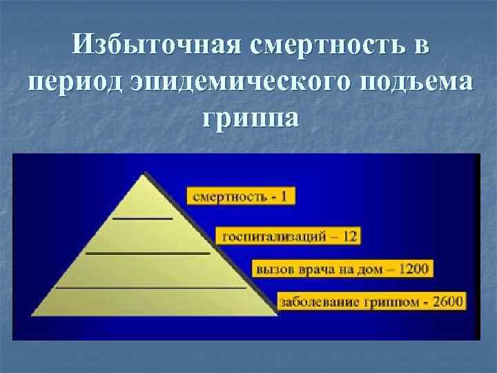   Избыточная смертность в период эпидемического подъема   гриппа 