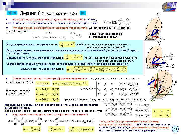   Лекция 6 (продолжение 6. 2)       