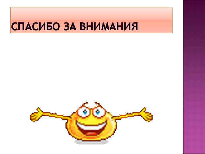 СПАСИБО ЗА ВНИМАНИЯ 