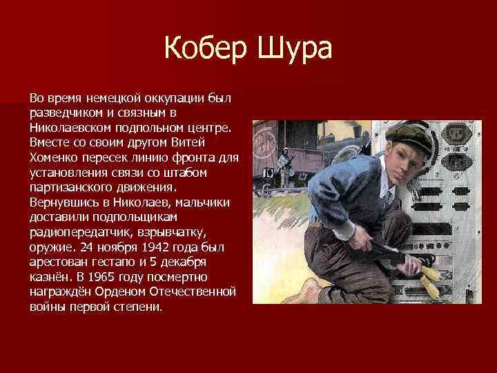 Шура кобер презентация