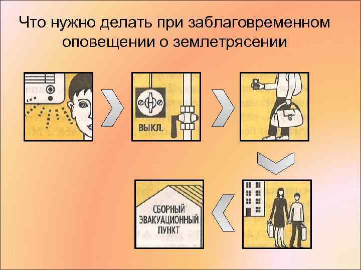 Что нужно делать при заблаговременном оповещении о землетрясении 