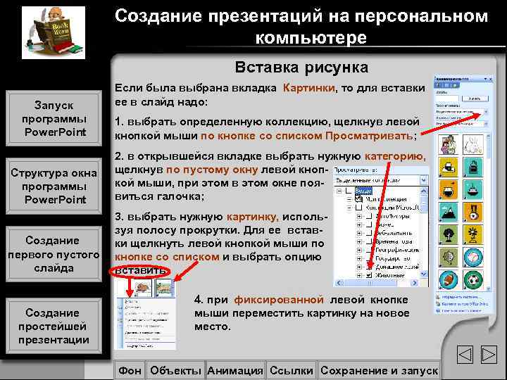 Создание презентаций на персональном компьютере Создание презентаций на персональном компьютере
