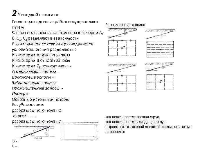 2 Разведкой называют      Геологоразведочные работы осуществляют   