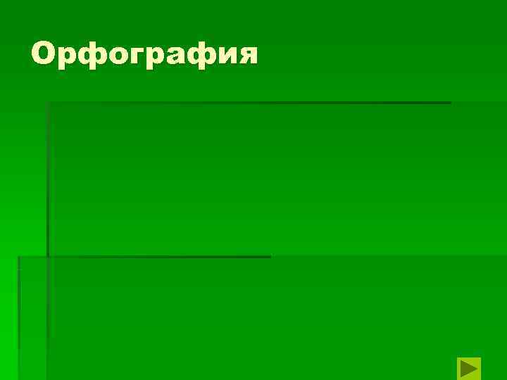 Орфография 