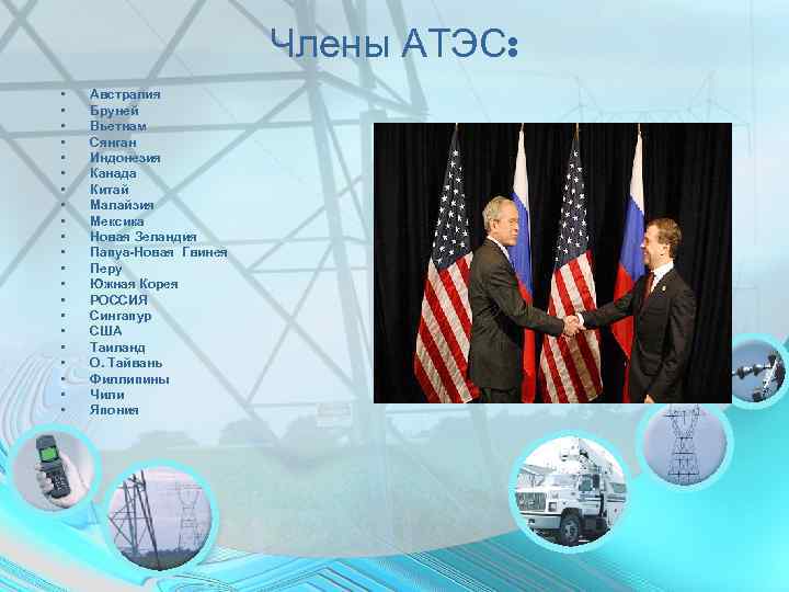      Члены АТЭС:  •  Австралия  • 