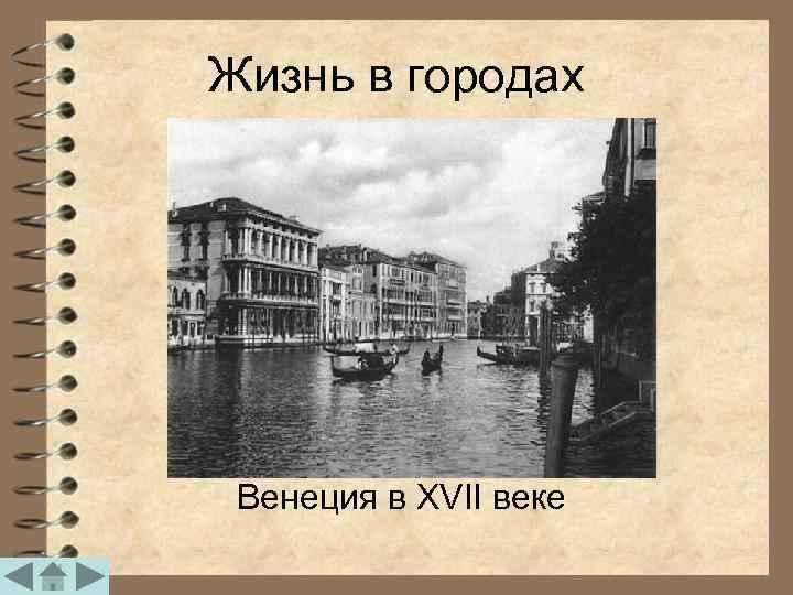Жизнь в городах Венеция в XVII веке 