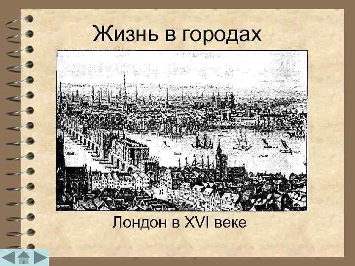 Жизнь в городах Лондон в XVI веке 