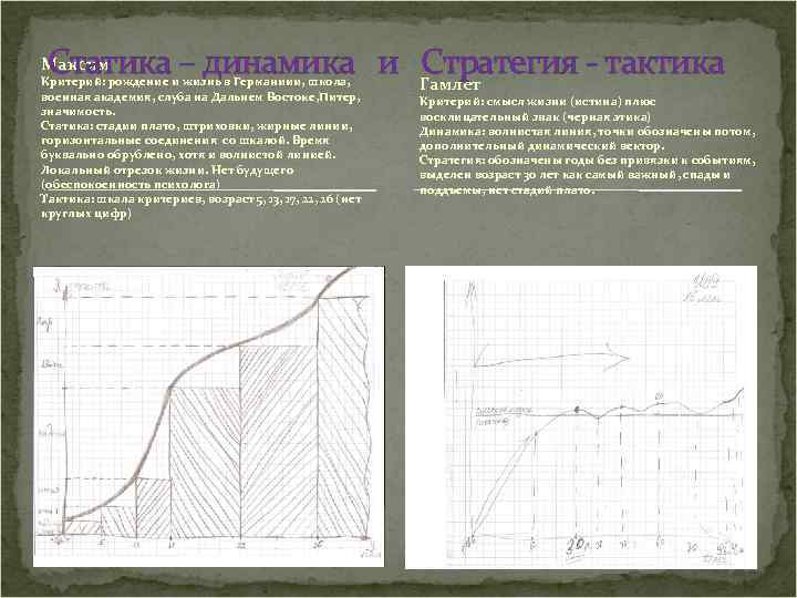Статика – динамика и Гамлет Стратегия - тактика Максим Критерий: рождение и жизнь в
