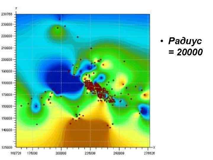  • Радиус = 20000 