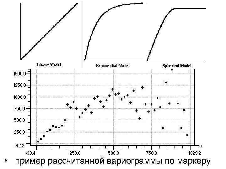  • пример рассчитанной вариограммы по маркеру 