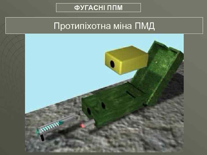 ФУГАСНІ ППМ Протипіхотна міна ПМД 