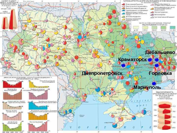 Дебальцево Краматорск Днепропетровск Горловка Мариуполь 