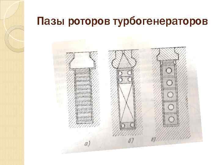 Пазы роторов турбогенераторов 
