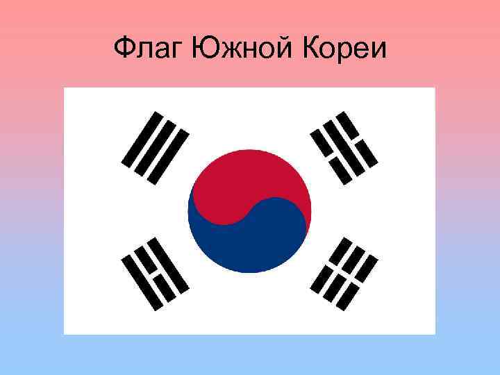 Флаг Южной Кореи 