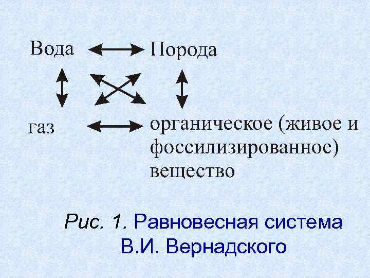 Рис. 1. Равновесная система В. И. Вернадского 