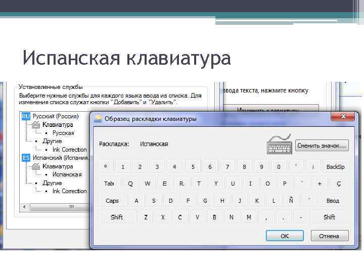 Испанская клавиатура 