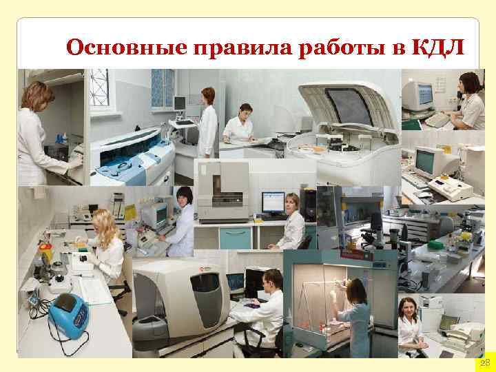 Основные правила работы в КДЛ 28 