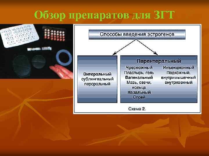 Обзор препаратов для ЗГТ 