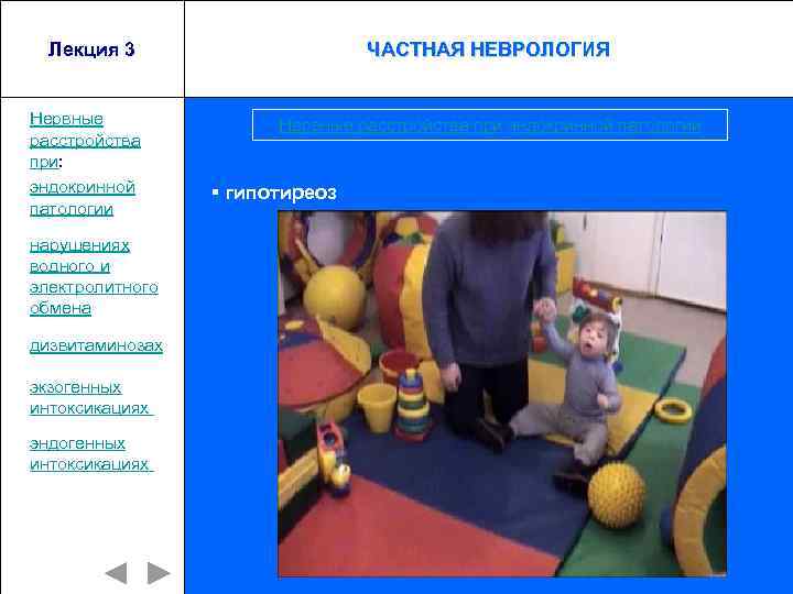 Лекция 3 Нервные расстройства при: эндокринной патологии нарушениях водного и электролитного обмена дизвитаминозах экзогенных