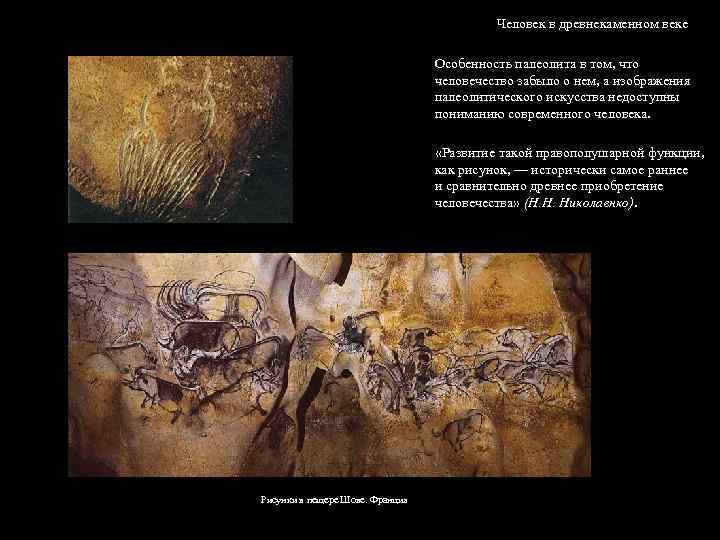 Человек в древнекаменном веке Особенность палеолита в том, что человечество забыло о нем, а