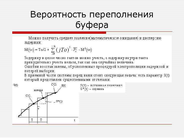 Вероятность переполнения буфера 