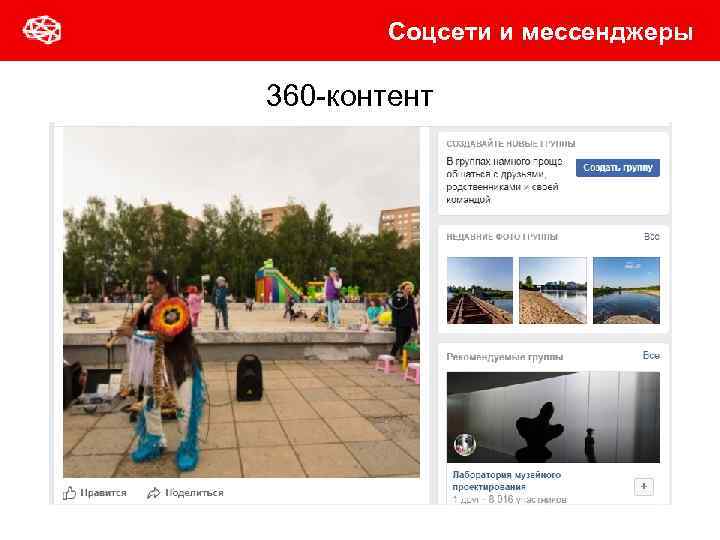 Соцсети и мессенджеры 360 -контент 