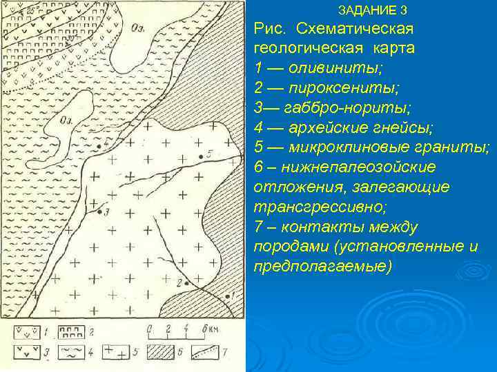 Карта фактического материала геология