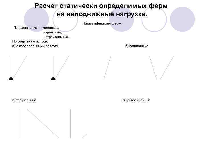 Перемещения в статически определимых системах от разных воздействий p t c