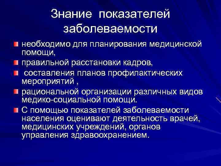 Показатели плана медицинской организации