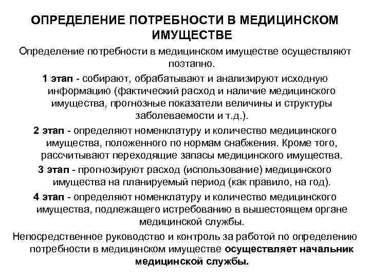 Медицинская потребность