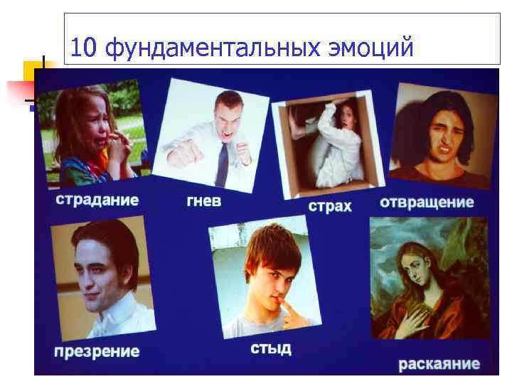 10 фундаментальных эмоций 