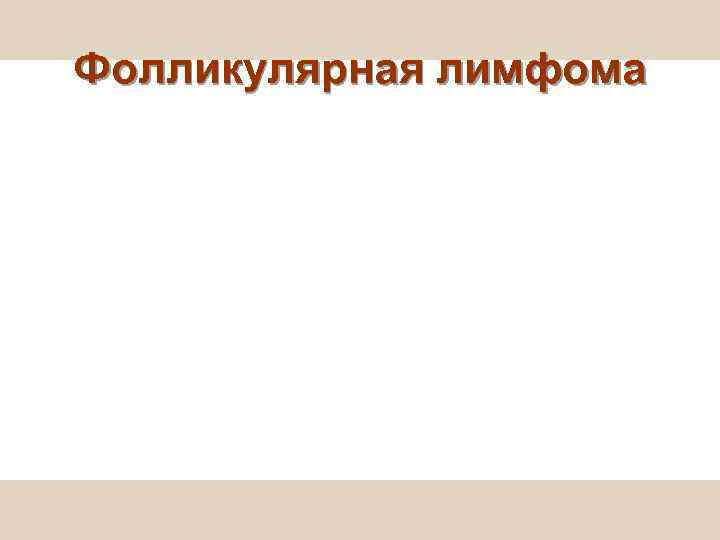 Фолликулярная лимфома 