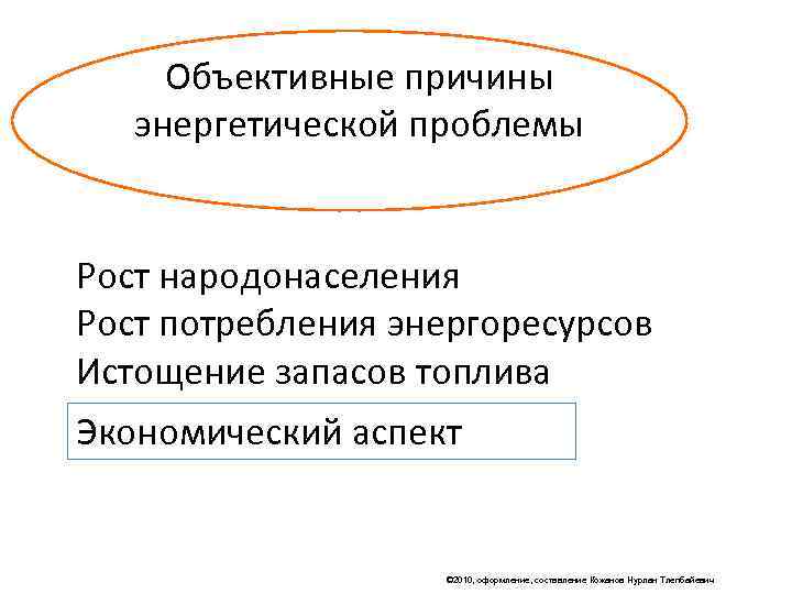  Объективные причины  энергетической проблемы  Рост народонаселения Рост потребления энергоресурсов Истощение запасов