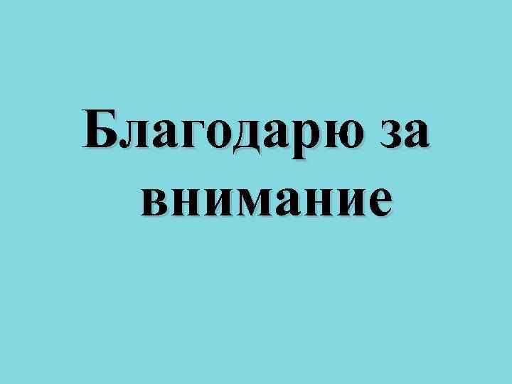 Благодарю за внимание Благодарю за внимание