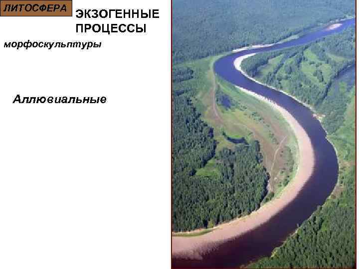 ЛИТОСФЕРА ЭКЗОГЕННЫЕ ПРОЦЕССЫ морфоскульптуры Аллювиальные 