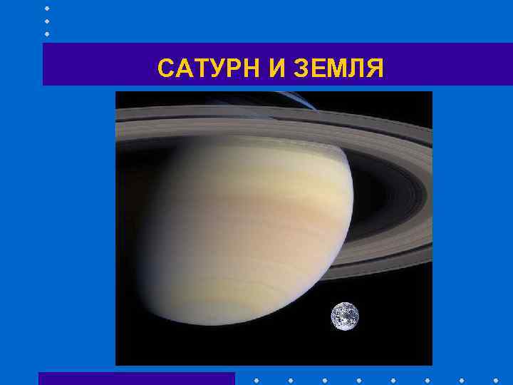 САТУРН И ЗЕМЛЯ 