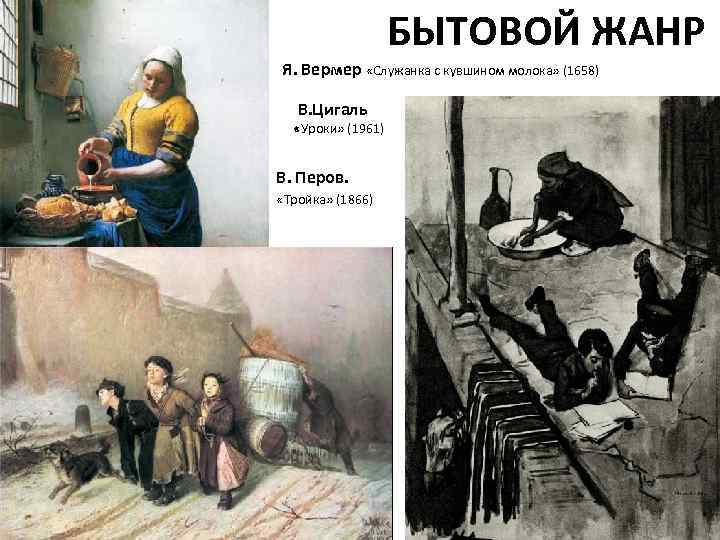     БЫТОВОЙ ЖАНР Я. Вермер «Служанка с кувшином молока» (1658) В.