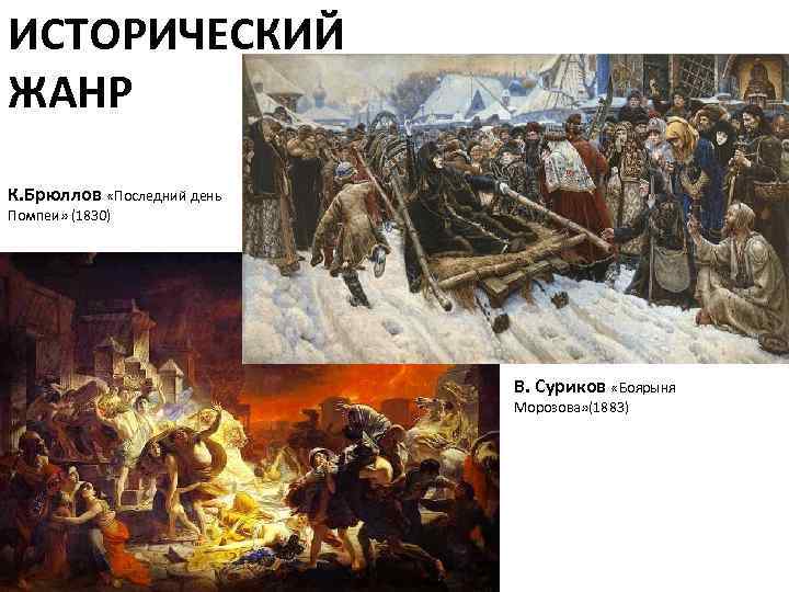 ИСТОРИЧЕСКИЙ ЖАНР К. Брюллов «Последний день Помпеи» (1830)      
