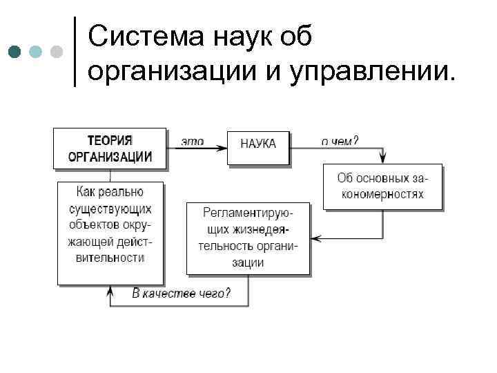 Теория организации управление проектами