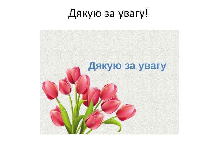 Дякую за увагу! 