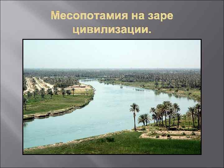 Месопотамия на заре  цивилизации. 