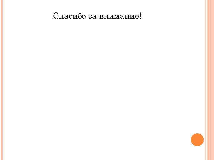 Спасибо за внимание! 