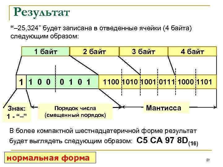 Следующим образом