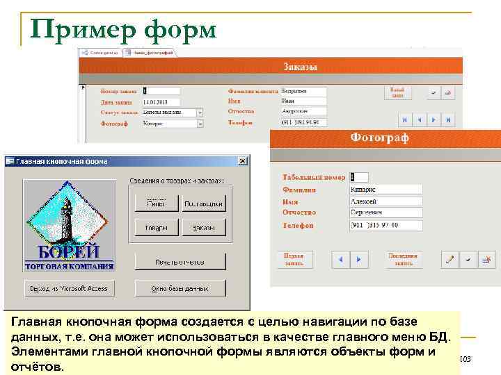 Главная формы. Главная кнопочная форма примеры. Пример Главная кнопочной форма базы в access. Главное меню БД. Как создать главную кнопочную форму в access.