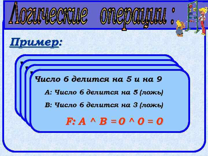 Пример: Число 6 делится на 2 и на 3 Число 6 делится на 2