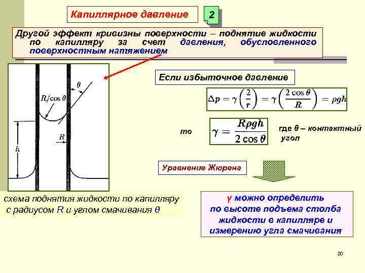 Давление в капиллярах. Капиллярное давление формула. Формула определения капиллярного давления. Капиллярное давление и кривизна поверхности.. Капиллярное давление воды.