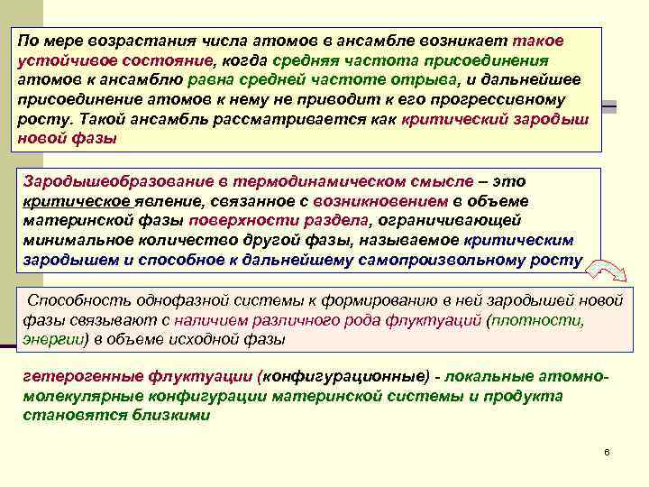 По мере возрастания числа атомов в ансамбле возникает такое устойчивое состояние, когда средняя частота