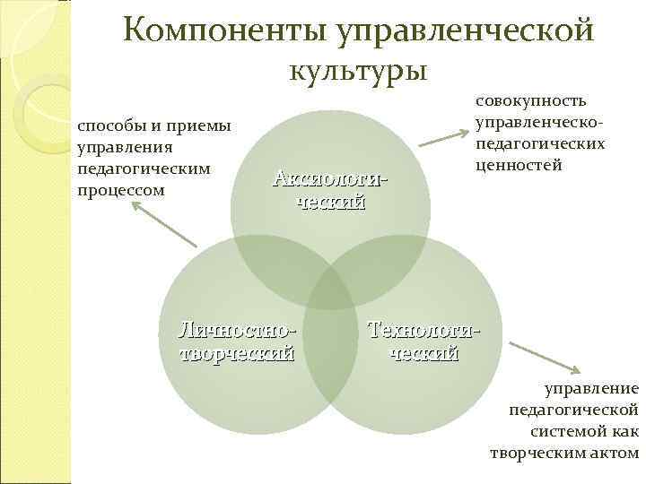 Управленческая культура определение