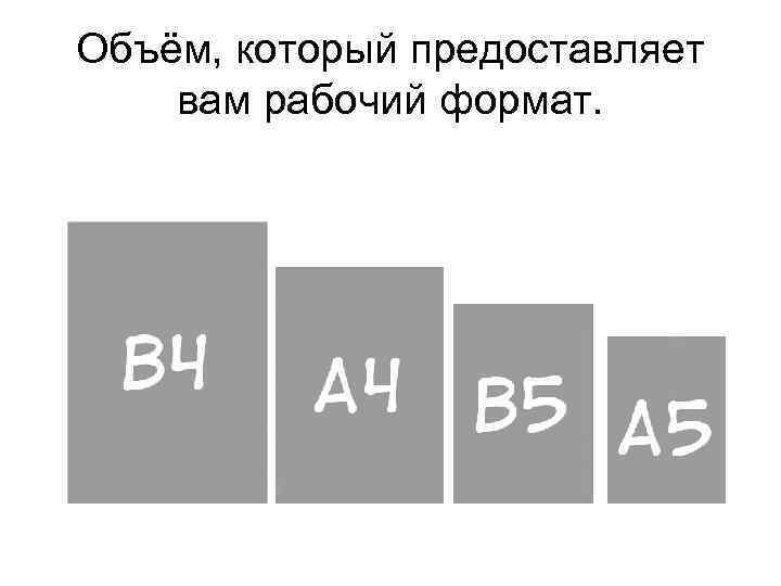 Объём, который предоставляет вам рабочий формат. 