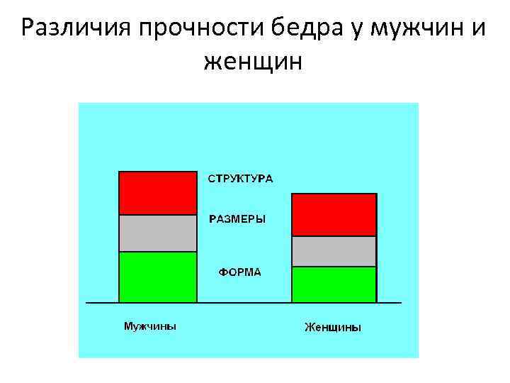 Различия прочности бедра у мужчин и женщин 